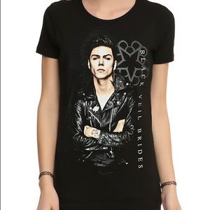 Hot Topic Black Veil Brides Andy Biersack T-shirt